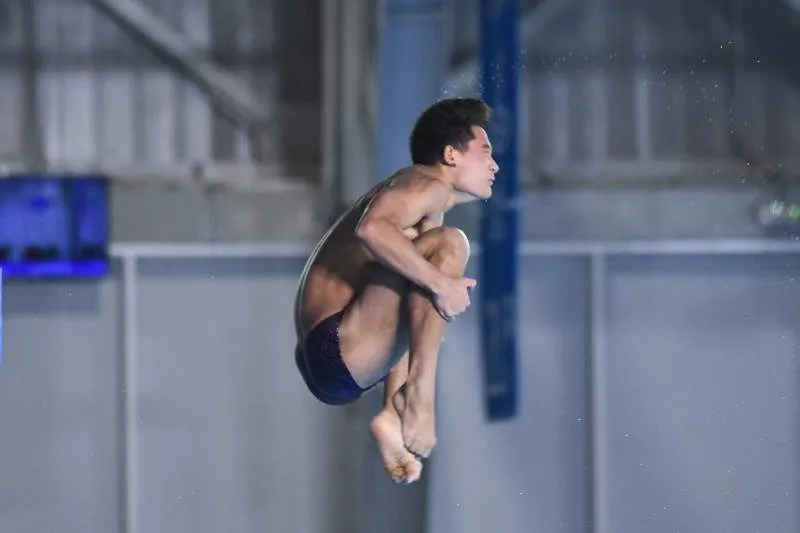 Kevin Berlín durante competencia
