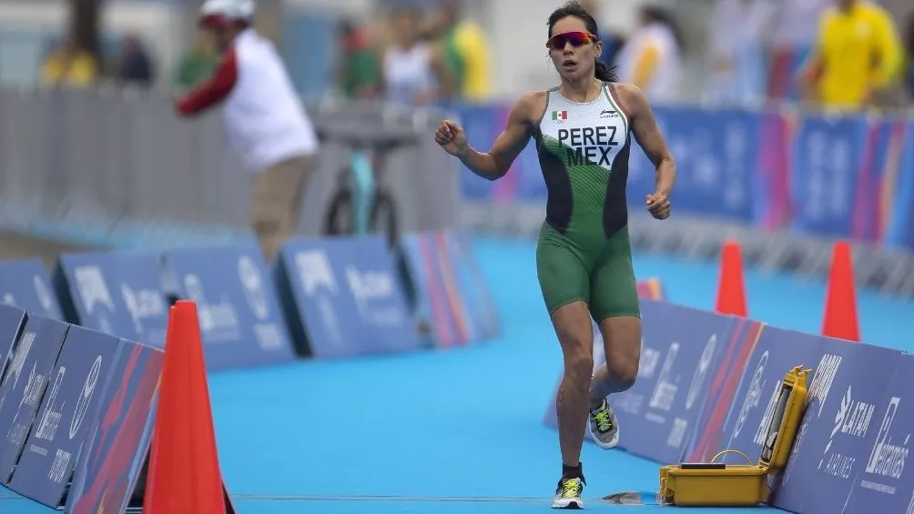 Pérez en una competencia