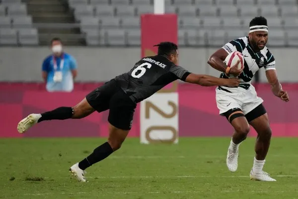 Acción en el Fiyu vs Nueva Zelanda