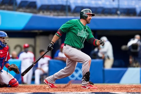 Adrián González en acción en Tokio 2020