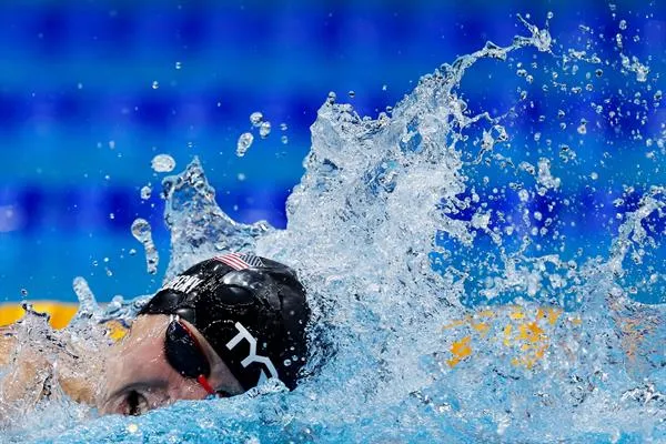 Katie Ledecky en acción