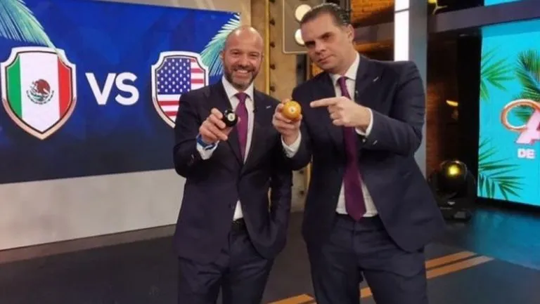 TWITTER @AztecaDeportes Luis García y Christian Martinoli en la Ciudad Protagonista