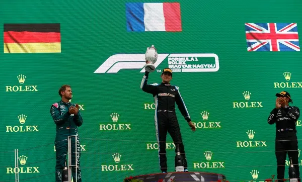 Podio del GP de Hungría