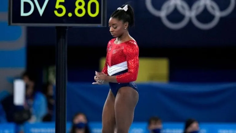AP Simone Biles en una competencia