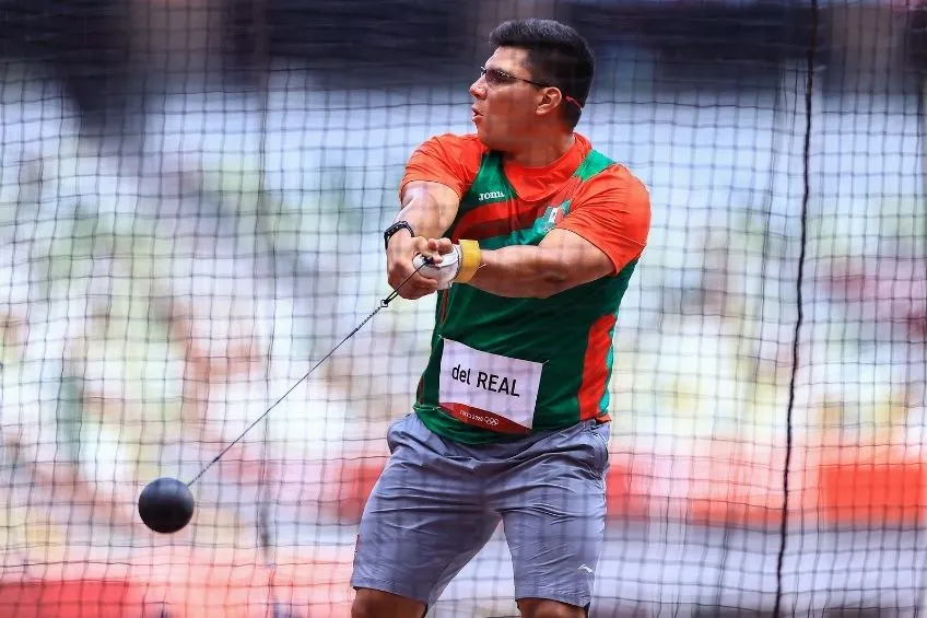 Del Real en una competencia