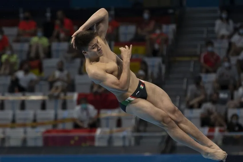 Osmar Olvera en su prueba