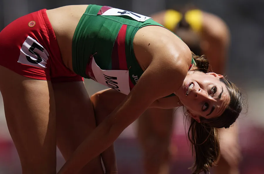 Morán previo a su competencia