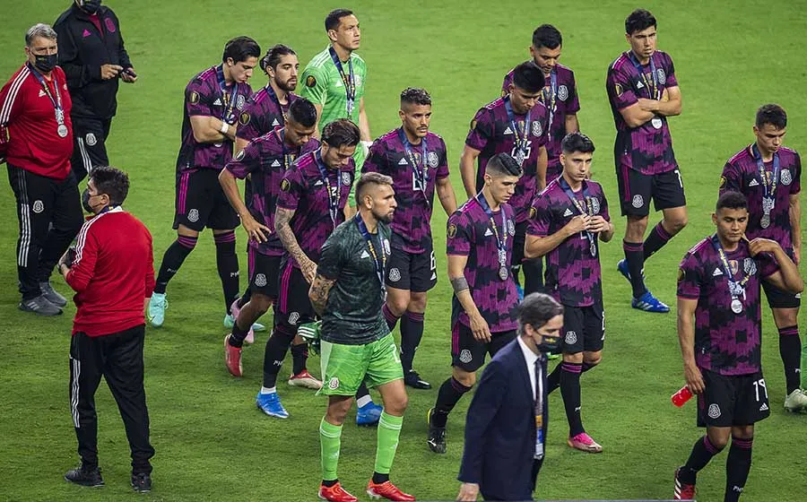 Jugadores de la Selección Mexicana tras derrota ante Estados Unidos