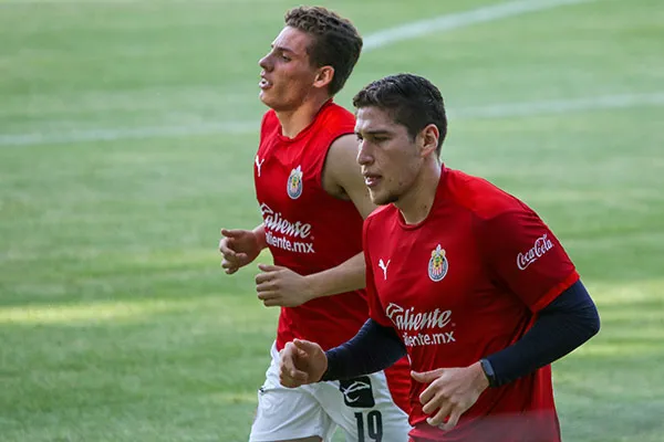 Luis Olivas y Alejandro Organista en un entrenamiento