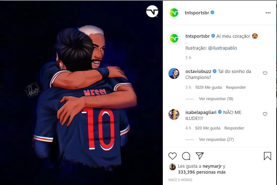 Messi y Neymar juntos
