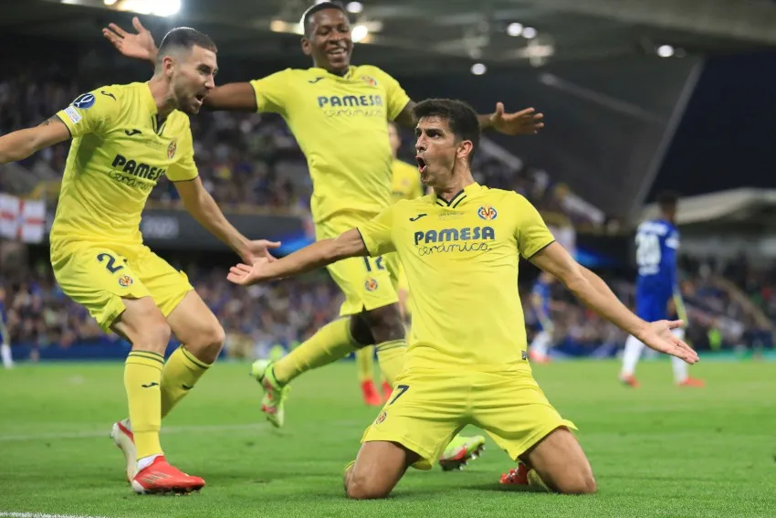 Gerard Moreno tras anotar el gol del empate