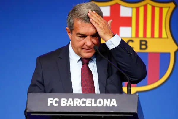 Joan Laporta durante conferencia de prensa