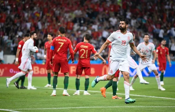 Diego Costa con la Selección de España