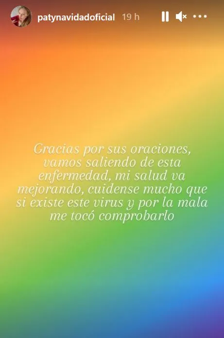 El mensaje de Paty Navidad