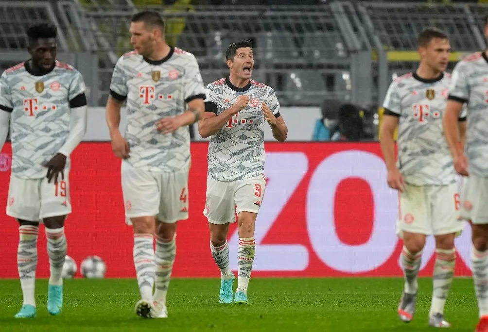 AP Robert Lewandowski en festejo con el Bayern Munich