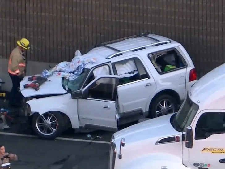 KTLA Imágenes del accidente posterior a que interviniera Brendan