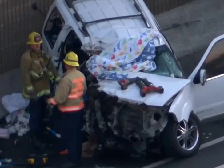 KTLA Imágenes del accidente posterior a que interviniera Brendan