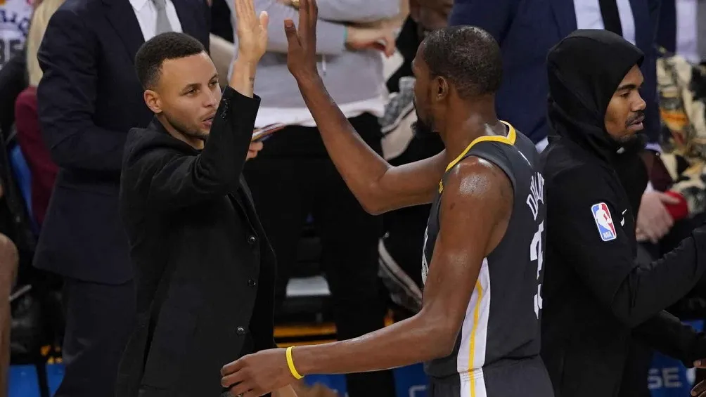 EFE Durant con Curry en los Warriors