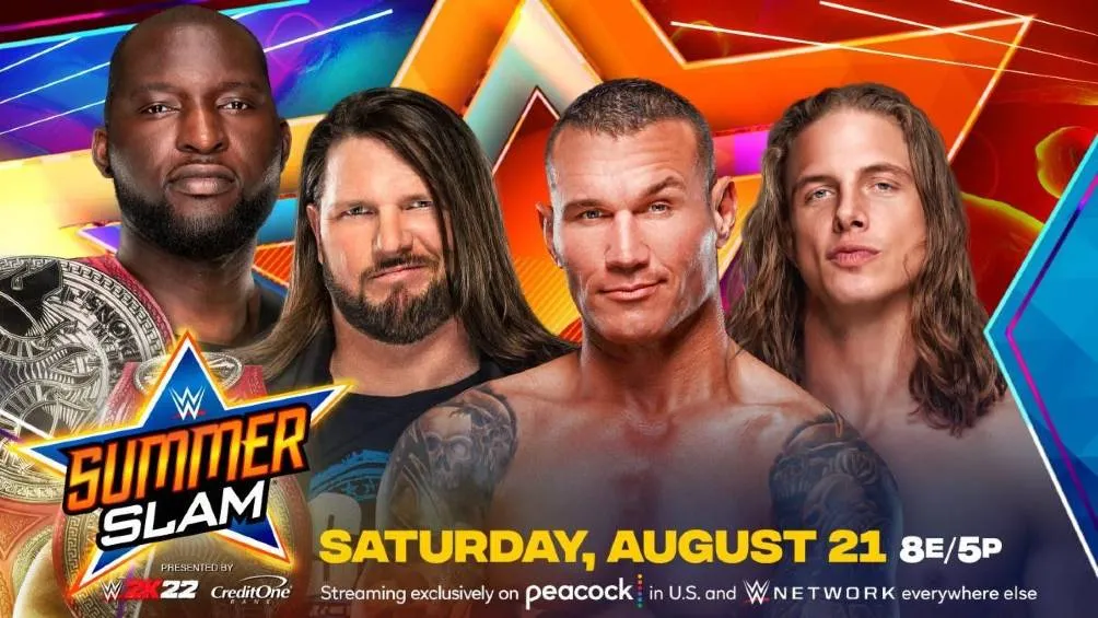 WWE Omos y Styles enfrentarán a Orton y Riddle en Summer Slam