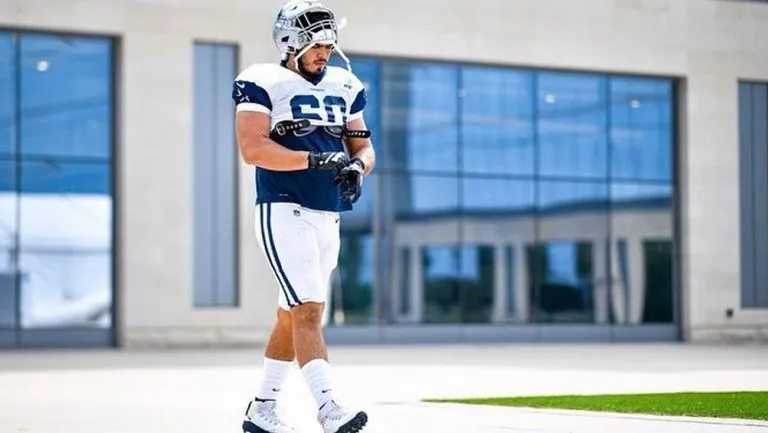 INSTAGRAM: @isaac_algar Isaac Alarcón, en una práctica de Dallas