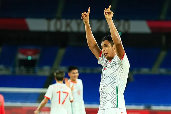 MEXSPORT El mediocampista en un partido con el Tri Olímpico