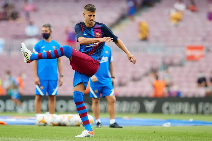 Piqué se lesionó en empate ante el Athletic