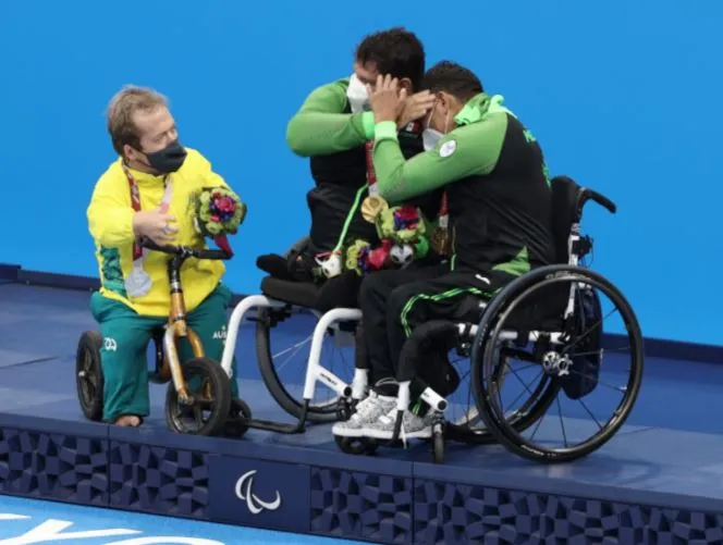 TWITTER @CONADE Arnulfo Castorena y Jesús Hernández celebran su desempeño