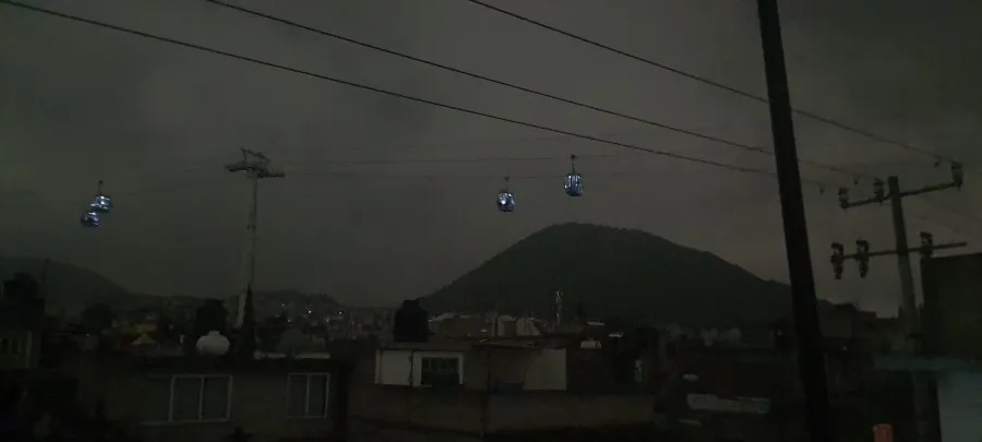 Cablebús durante el sismo en CDMX