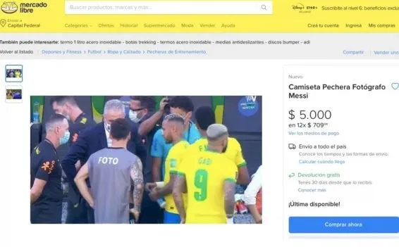 Subasta de la casaca que usara Messi