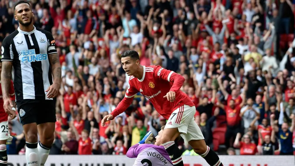 AP Cristiano Ronaldo celebrando el gol en su regreso
