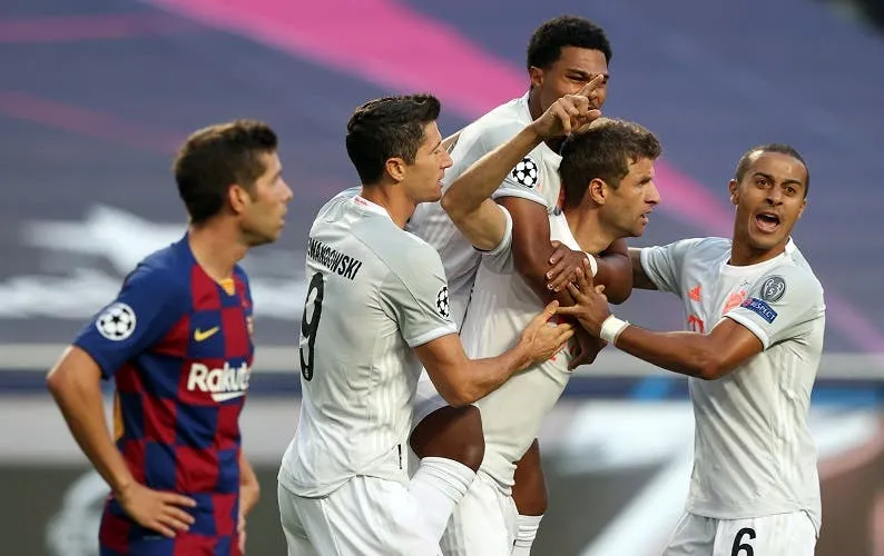 EFE Thomas Müller celebra un gol contra el Barça