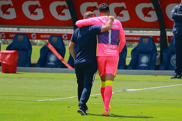 Talavera junto a Lillini en un partido