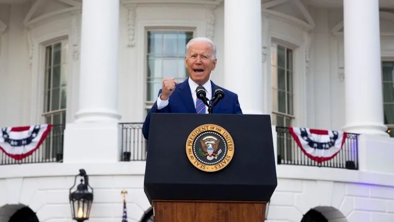 Joe Biden en el Día de la Independencia de EU