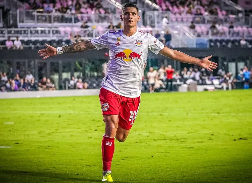 TWITTER @NewYorkRedBulls Patryk Kimala, en festejo de gol