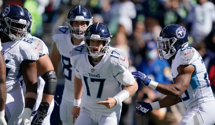 Jugadores de Titans, en festejo