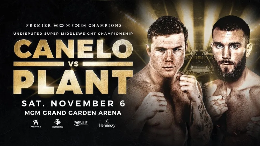 Canelo Álvarez y Caleb Plant