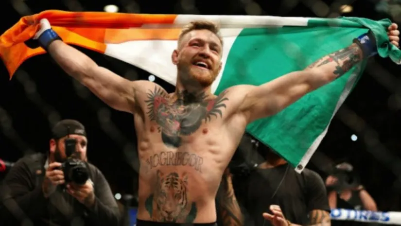 Conor McGregor tras un combate
