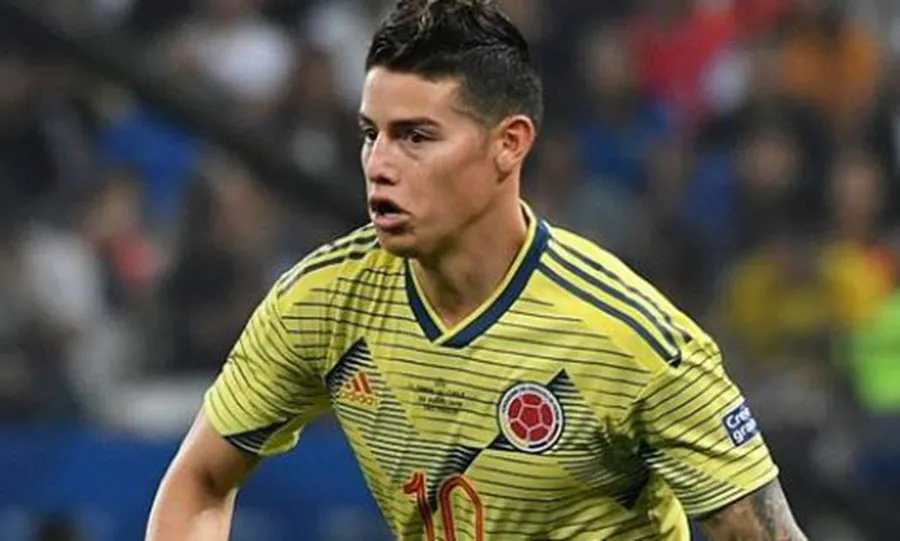 EFE James Rodríguez durante juego con Colombia