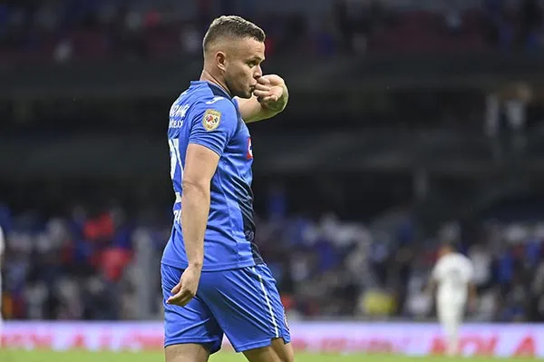 El Cabecita Rodríguez festeja un gol