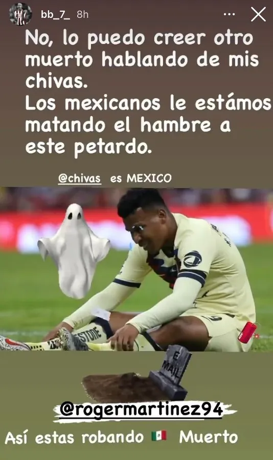 INSTAGRAM @BB_7_ La respuesta del Bofo Bautista