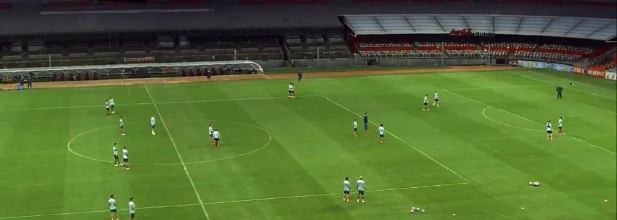 Así entrenó Solari previo al Clásico Nacional