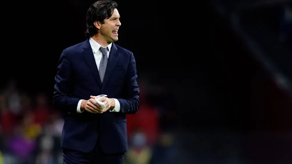 Santiago Solari durante el Clásico Nacional