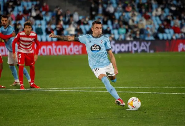 Iago Aspas falló un penal