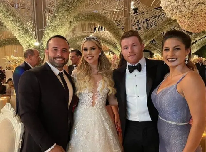 INSTAGRAM @GONZALOALVAREZOFICIAL Gonzalo Álvarez en la boda de su hermano Canelo