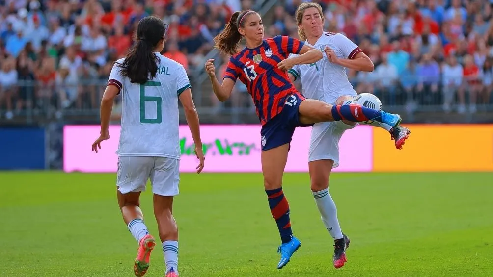 Morgan en un partido con Estados Unidos