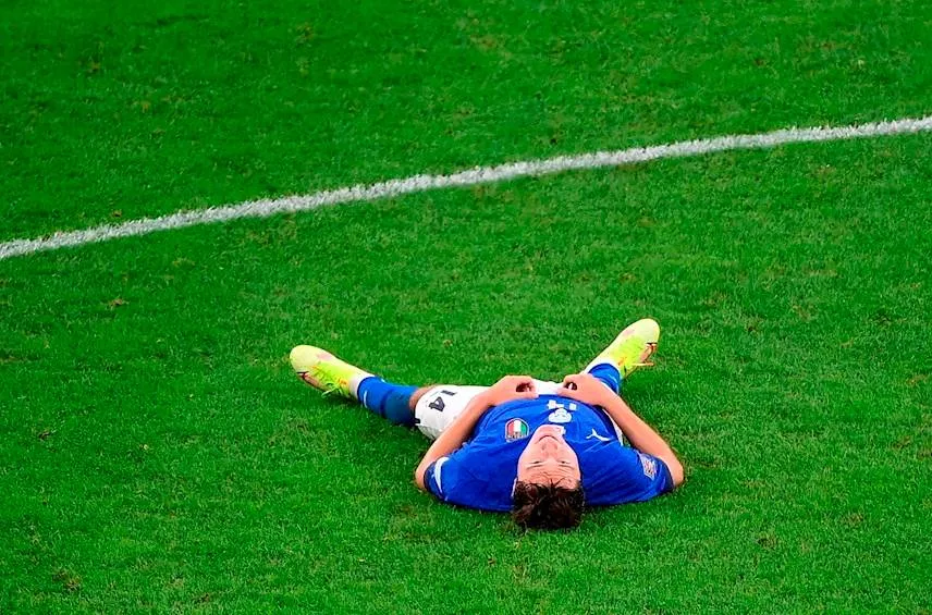 EFE Chiesa al terminar el partido