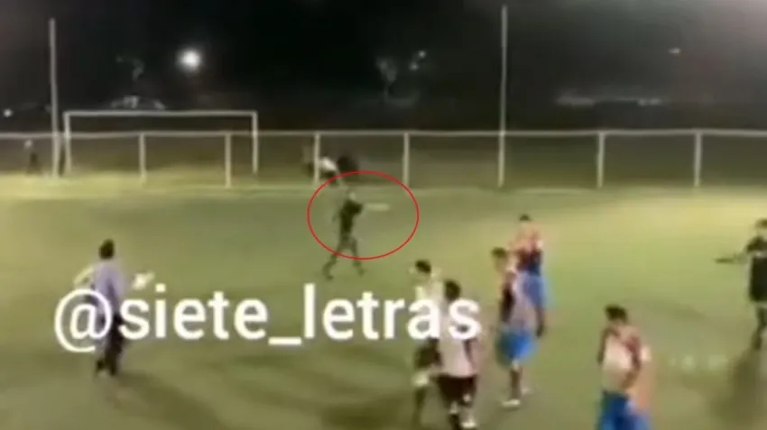 Agresión en una cancha de Fut 7 en Azcapotzalco