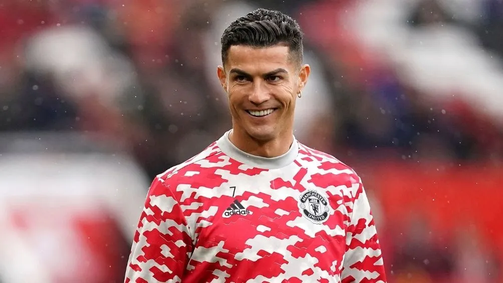 AP CR7 en un calentamiento con el United