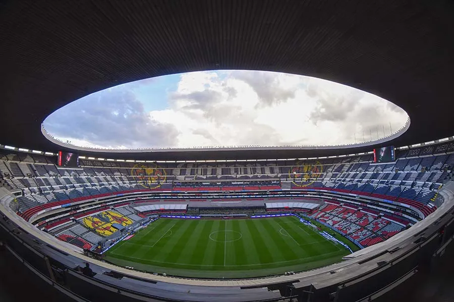 El Estadio Azteca previo a juego Eliminatorio