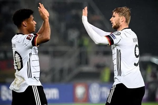 Jugadores de Alemania en festejo